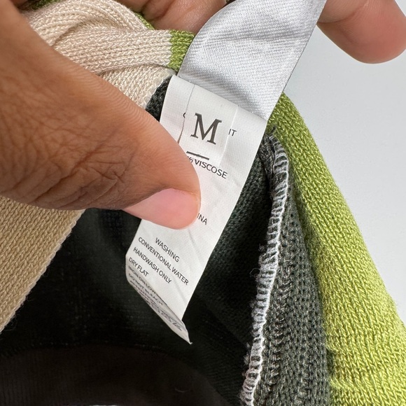 Men's Color Block Polo Shirt, Summer Casual Knitted Polo Shirt - Picture 4 of 5